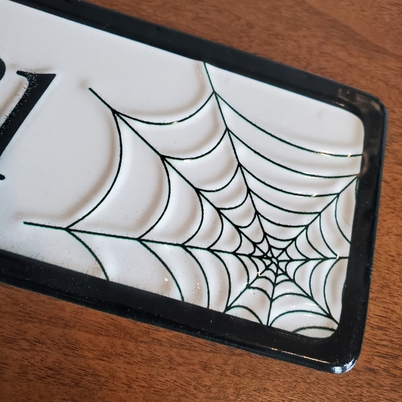 BNWT VIP Home & Garden October 31 Metal Sign Halloween - Picture 6 of 10